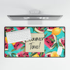 Desk Mat - Summer Time, Bright & Cheerful Summer Design for Home Office and College Students