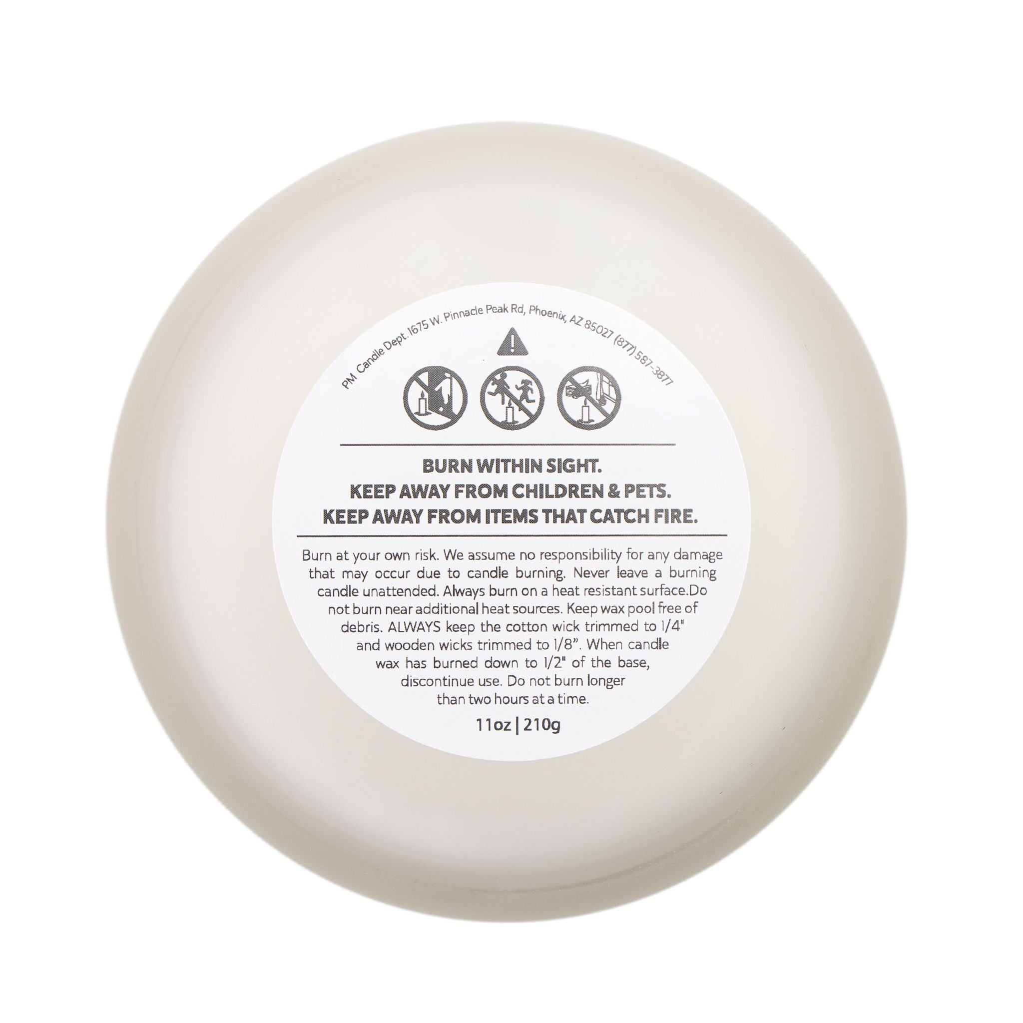 Frosted Glass Candle - Serenity Inducing Scented Candles | 11oz Decorative Candle, Various Scents