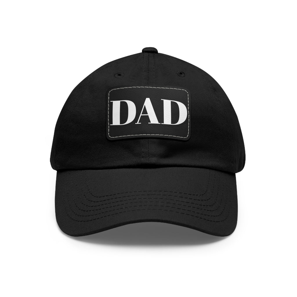 Stylish Dad Hat, Casual Everyday Wear, Father's Day Gift, Outdoor & Fun, Adjustable Cap, Unique Leather Patch Design