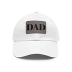 Stylish Dad Hat, Casual Everyday Wear, Father's Day Gift, Outdoor & Fun, Adjustable Cap, Unique Leather Patch Design