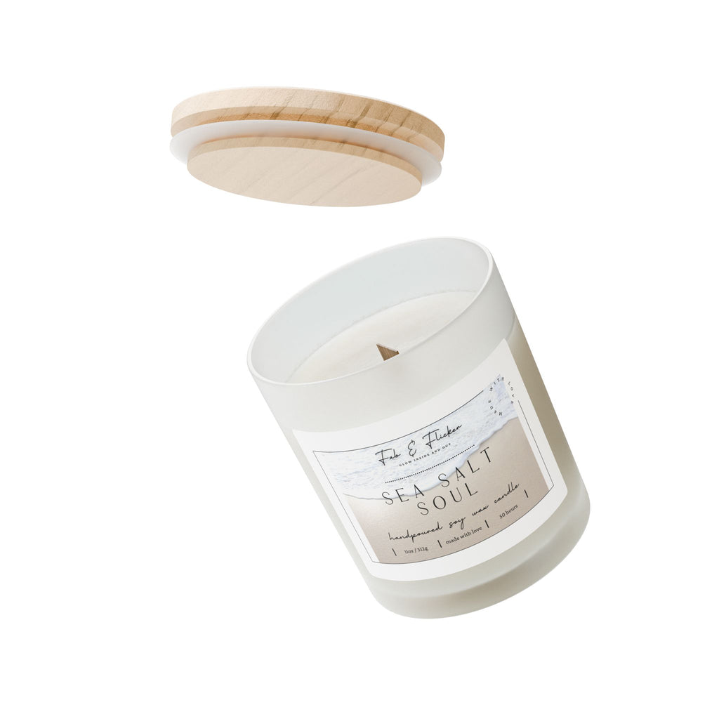 Frosted Glass Candle - Serenity Inducing Scented Candles | 11oz Decorative Candle, Various Scents