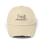 Perfectly Imperfect Distressed Cap - Trendy Unisex Hat for Casual Wear