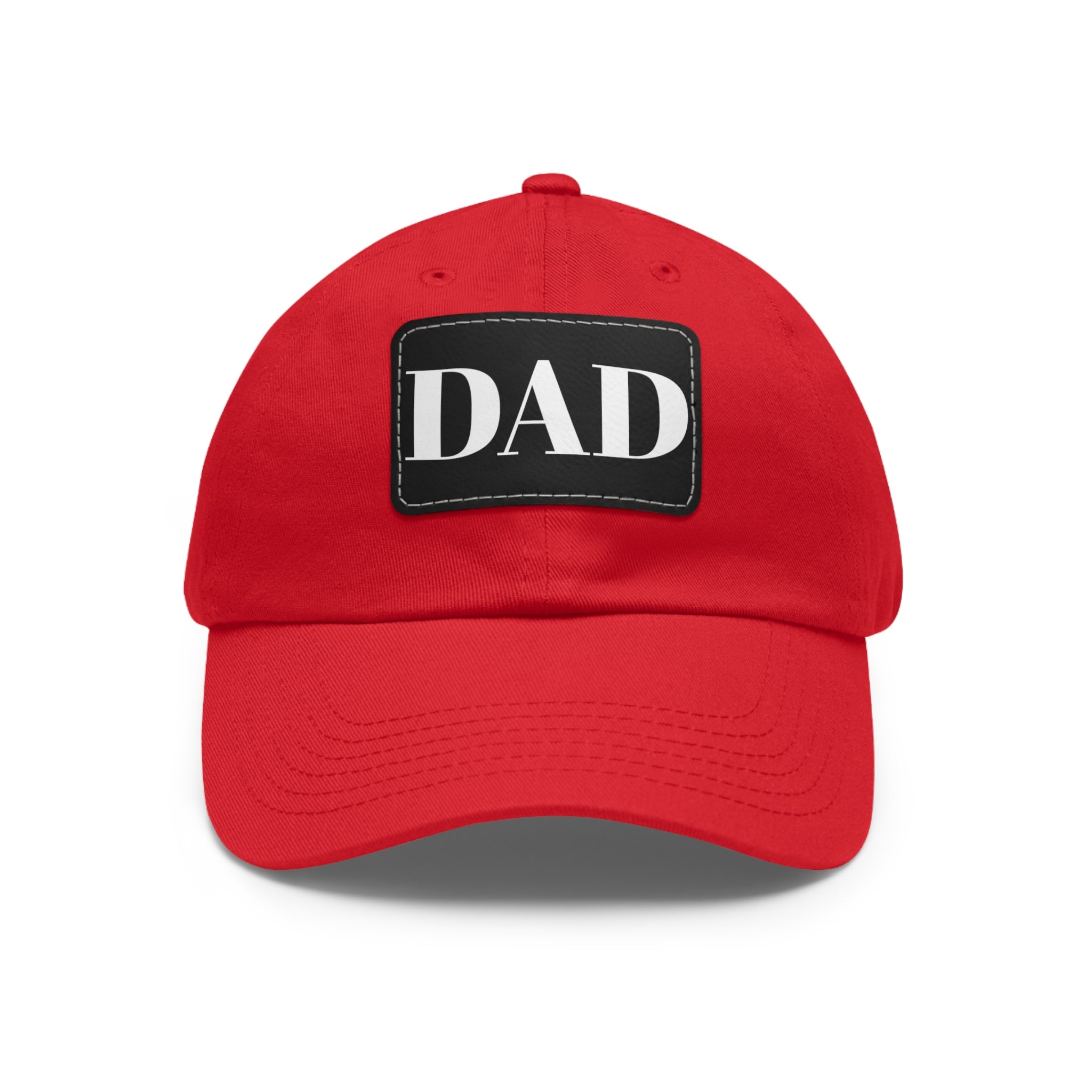 Stylish Dad Hat, Casual Everyday Wear, Father's Day Gift, Outdoor & Fun, Adjustable Cap, Unique Leather Patch Design