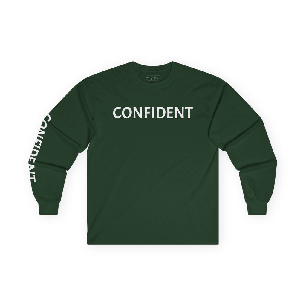 Inspirational Long Sleeve Tee - Confident