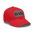 Stylish Dad Hat, Casual Everyday Wear, Father's Day Gift, Outdoor & Fun, Adjustable Cap, Unique Leather Patch Design