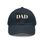 Stylish Dad Hat, Casual Everyday Wear, Father's Day Gift, Outdoor & Fun, Adjustable Cap, Unique Leather Patch Design