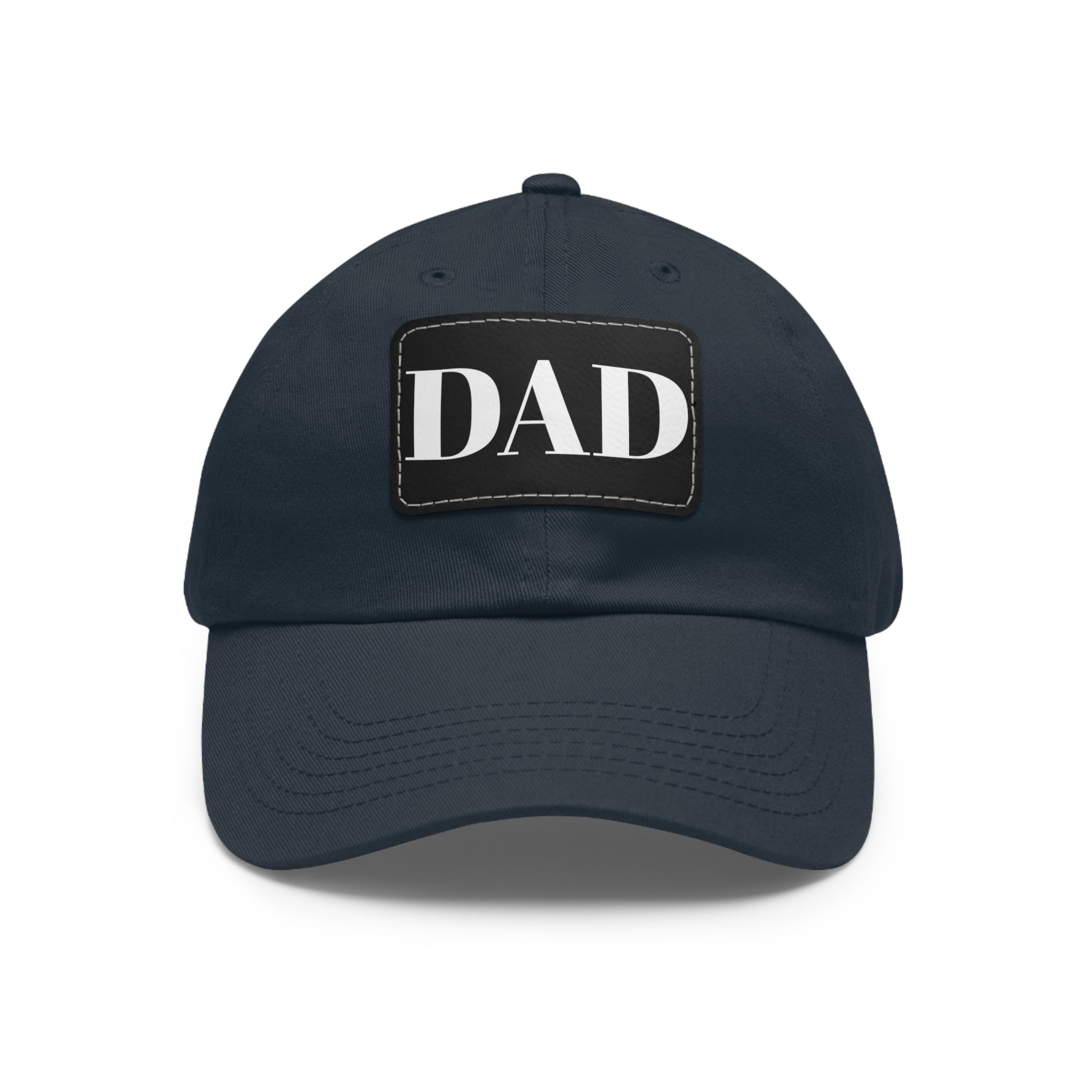 Stylish Dad Hat, Casual Everyday Wear, Father's Day Gift, Outdoor & Fun, Adjustable Cap, Unique Leather Patch Design