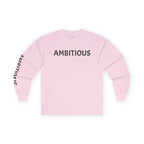 Inspirational Long Sleeve Tee - Ambitious