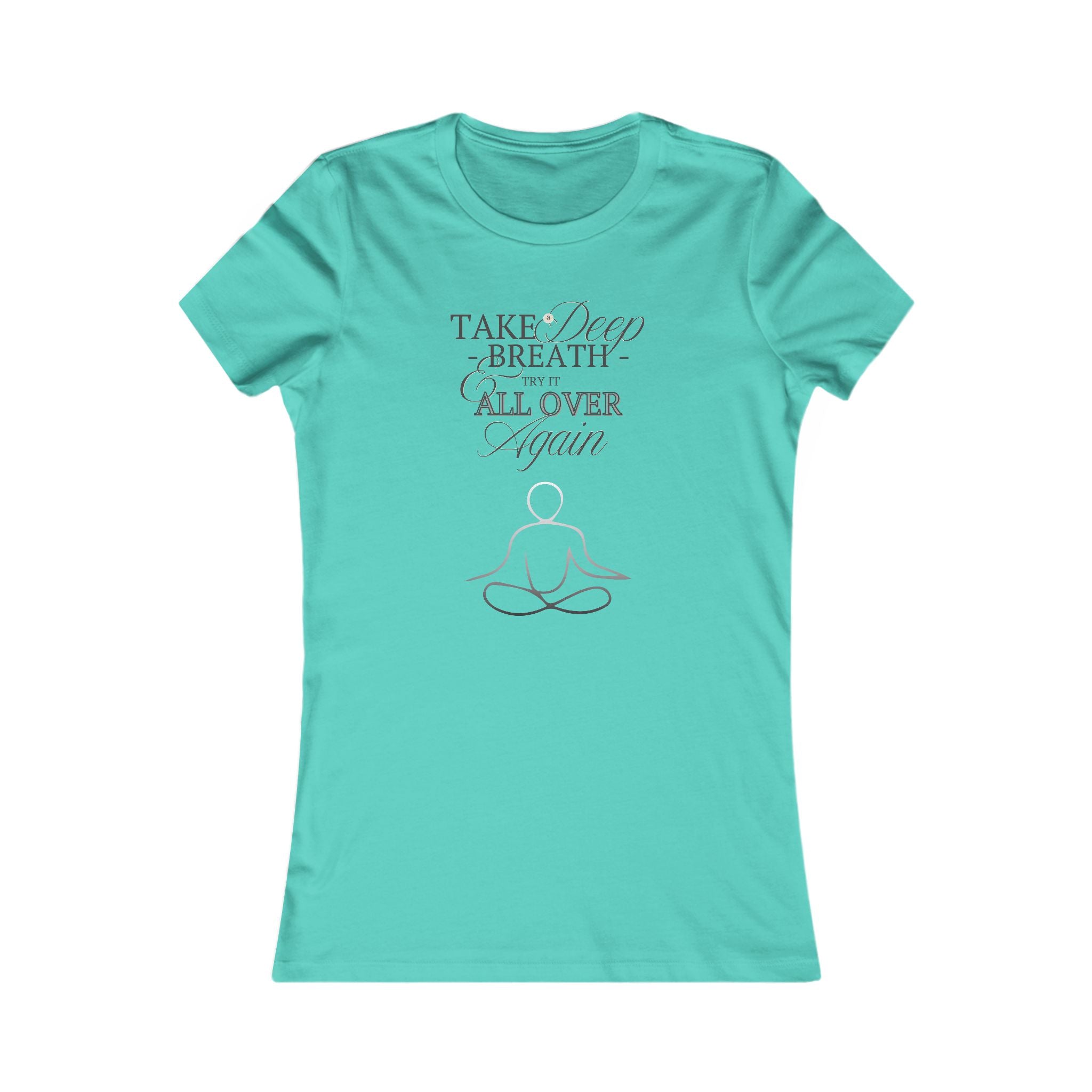 Women's Mindfulness Tee - "Take a Deep Breath" Meditation Shirt