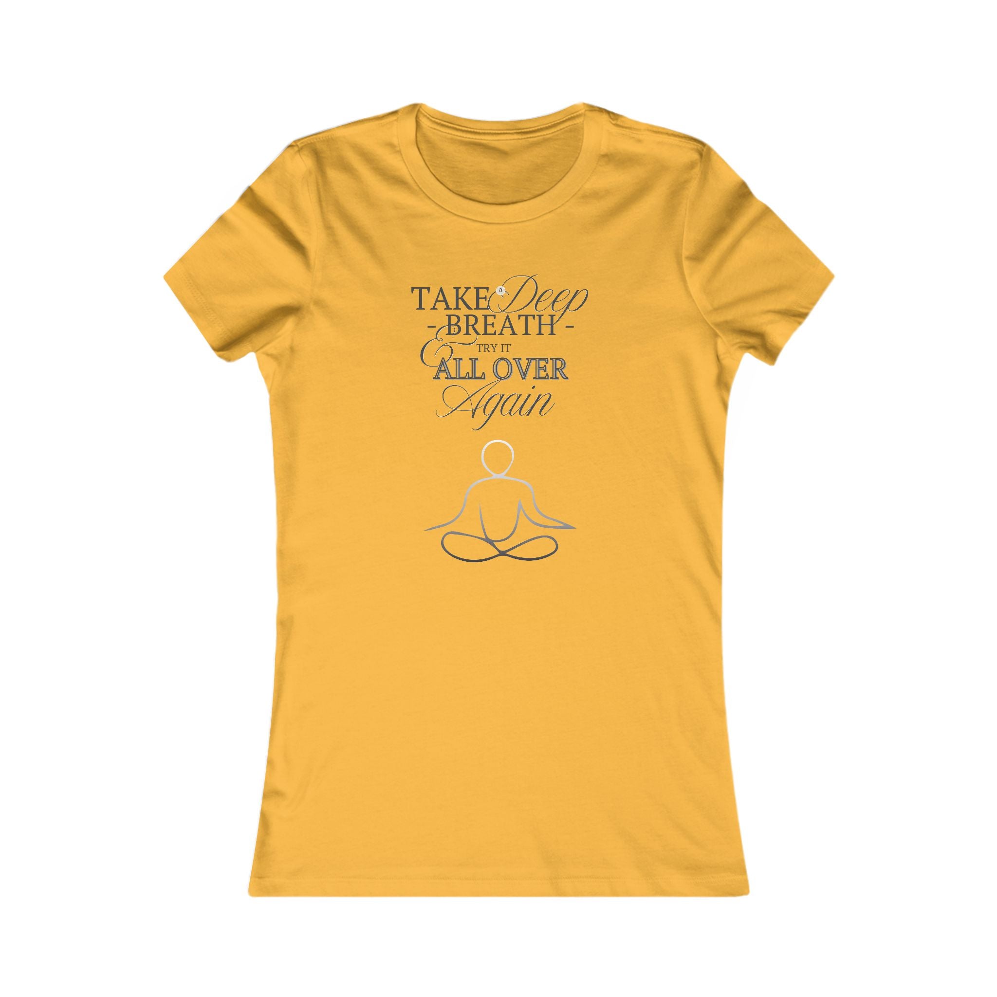Women's Mindfulness Tee - "Take a Deep Breath" Meditation Shirt