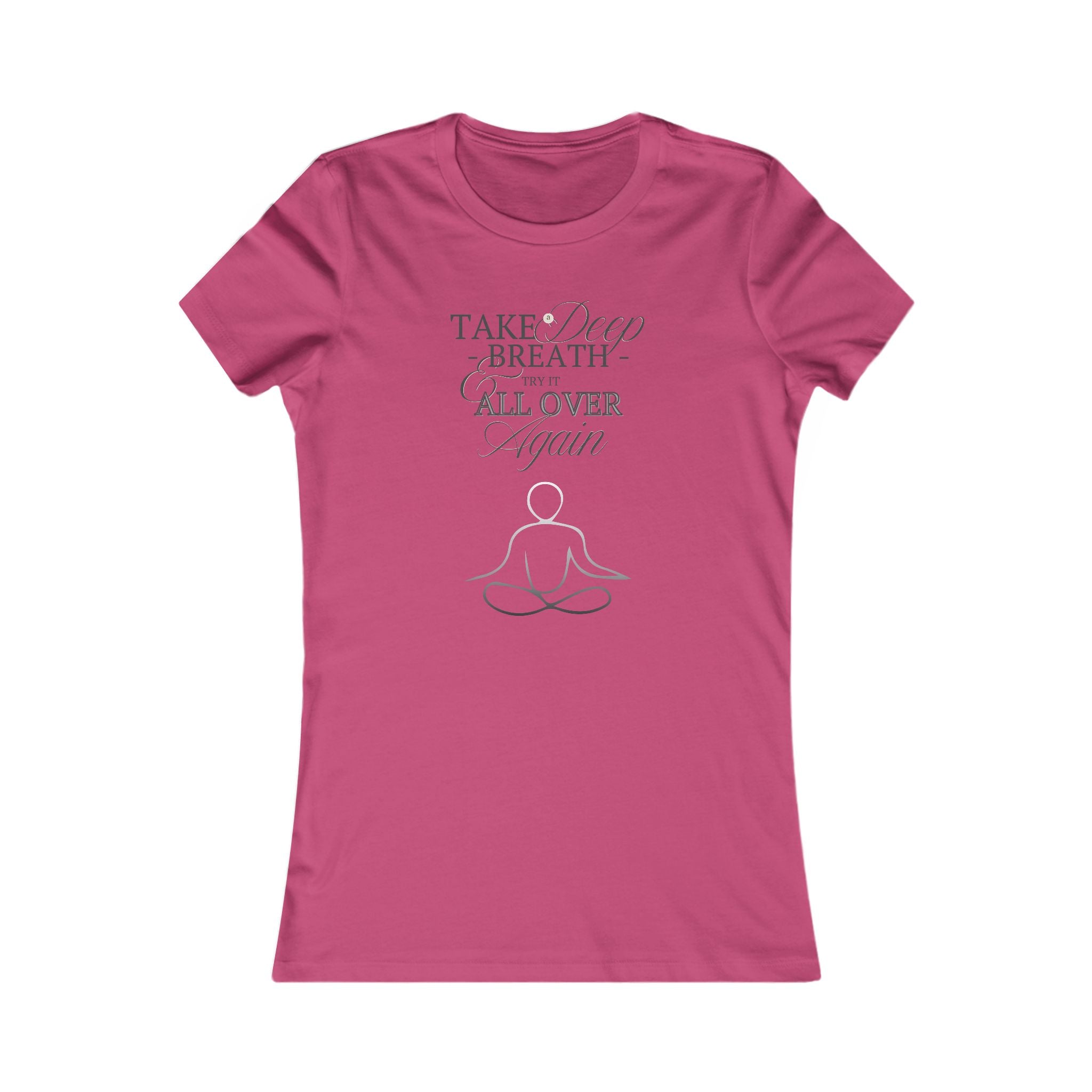 Women's Mindfulness Tee - "Take a Deep Breath" Meditation Shirt