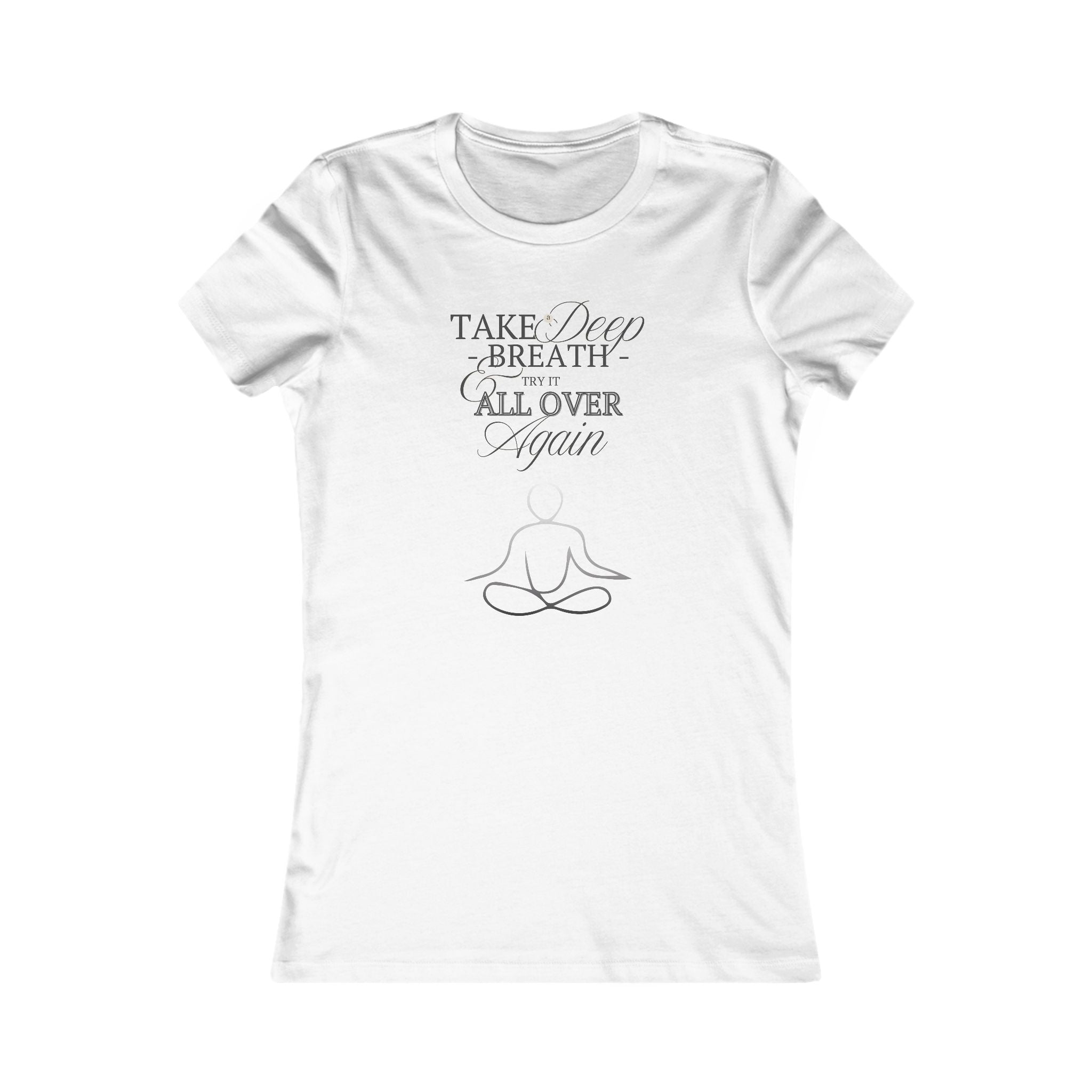Women's Mindfulness Tee - "Take a Deep Breath" Meditation Shirt