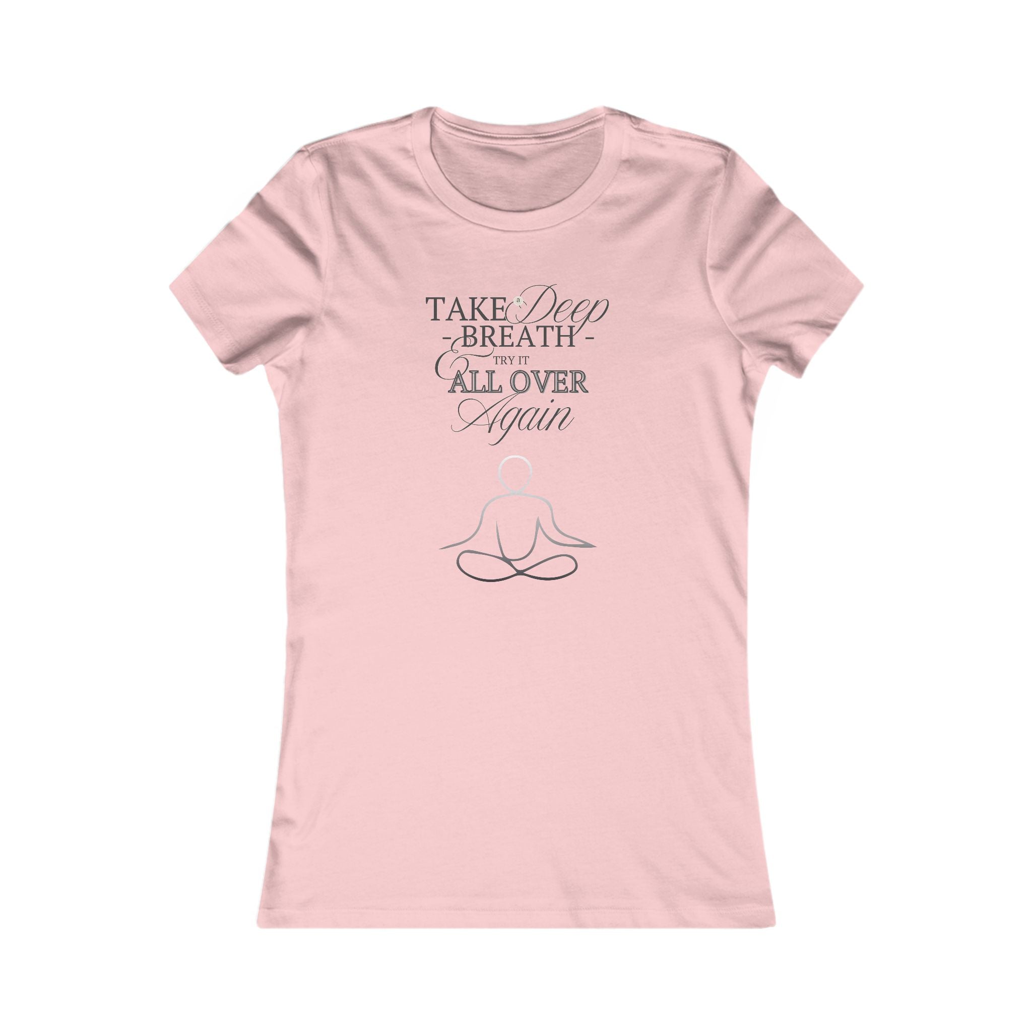 Women's Mindfulness Tee - "Take a Deep Breath" Meditation Shirt