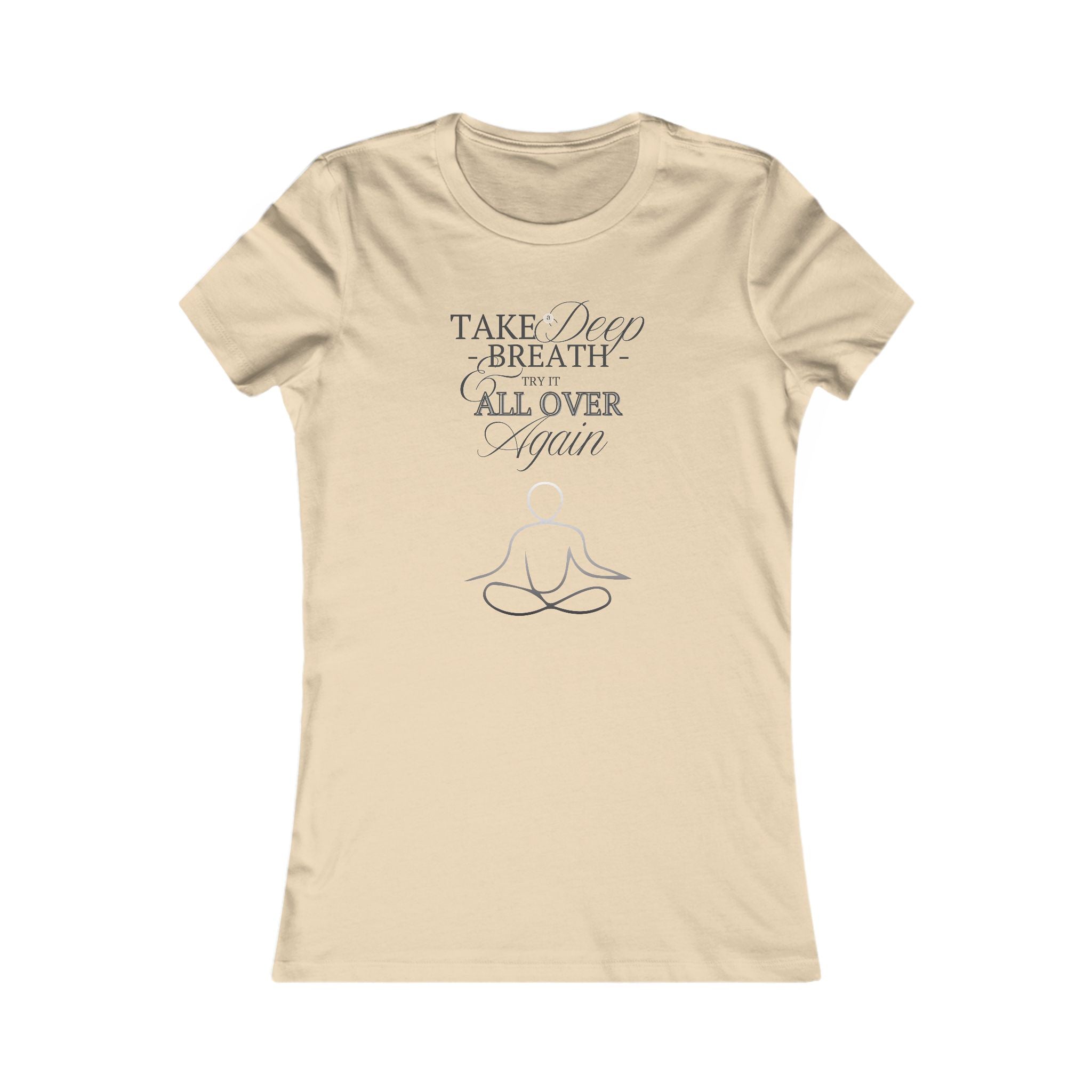 Women's Mindfulness Tee - "Take a Deep Breath" Meditation Shirt
