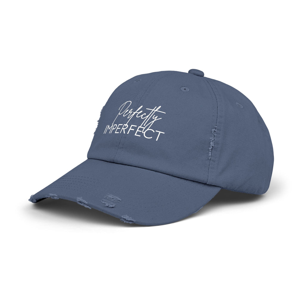 Perfectly Imperfect Distressed Cap - Trendy Unisex Hat for Casual Wear