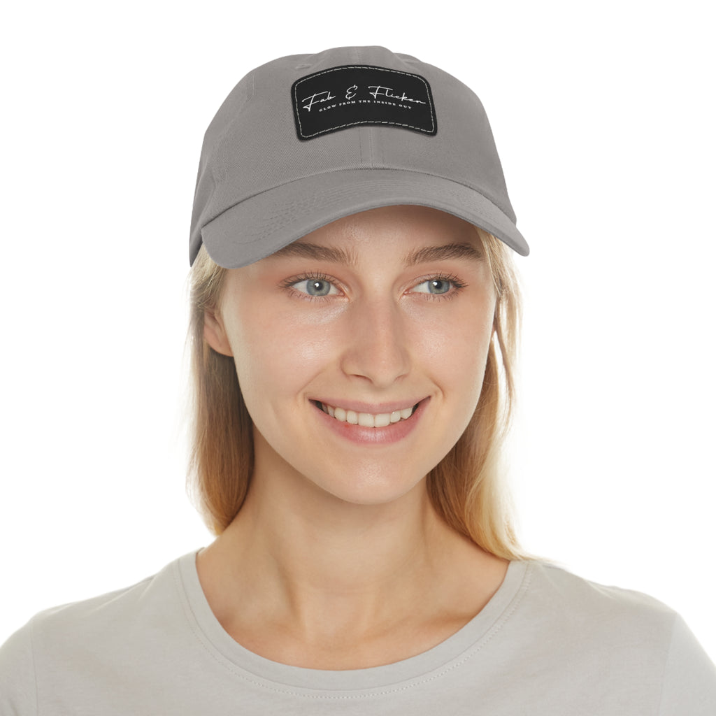 Fab & Flicker Stylish Hat with Leather Patch - Glow from the Inside Out