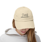 Perfectly Imperfect Distressed Cap - Trendy Unisex Hat for Casual Wear