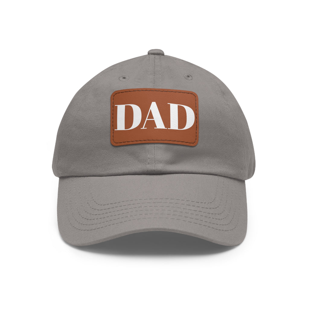 Stylish Dad Hat, Casual Everyday Wear, Father's Day Gift, Outdoor & Fun, Adjustable Cap, Unique Leather Patch Design