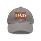 Stylish Dad Hat, Casual Everyday Wear, Father's Day Gift, Outdoor & Fun, Adjustable Cap, Unique Leather Patch Design
