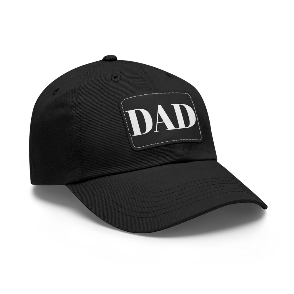 Stylish Dad Hat, Casual Everyday Wear, Father's Day Gift, Outdoor & Fun, Adjustable Cap, Unique Leather Patch Design