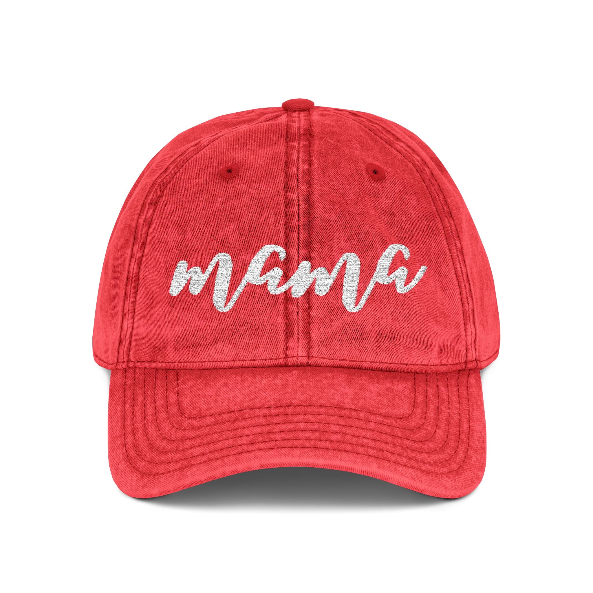 Vintage Mama Cap - Embroidered Cotton Baseball Hat