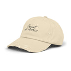 Present Not Perfect Distressed Cap - Trendy Unisex Hat for Casual Wear