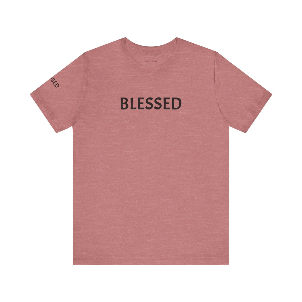 Inspirational Short Sleeve Tee - Blessed