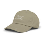 Present Not Perfect Distressed Cap - Trendy Unisex Hat for Casual Wear