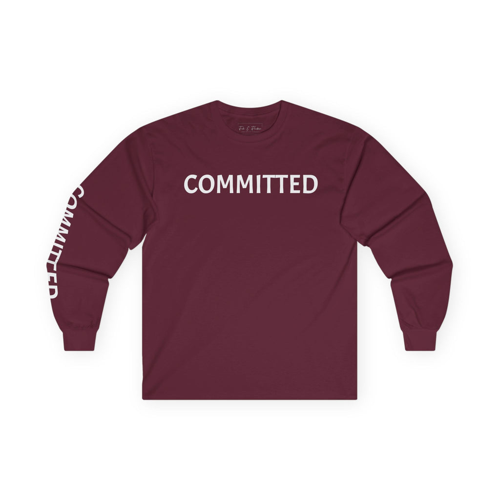 Inspirational Long Sleeve Tee - Committed
