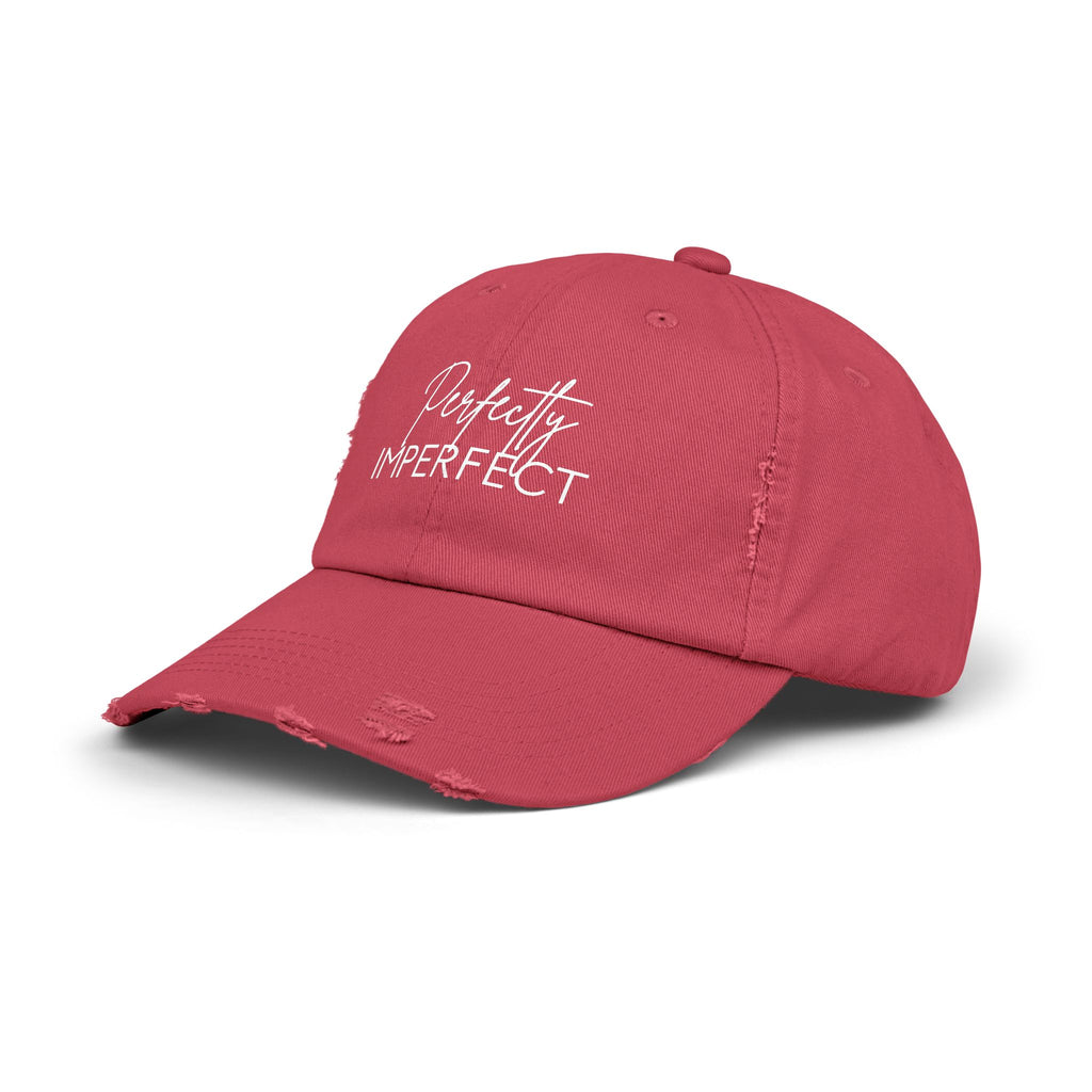 Perfectly Imperfect Distressed Cap - Trendy Unisex Hat for Casual Wear