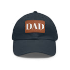 Stylish Dad Hat, Casual Everyday Wear, Father's Day Gift, Outdoor & Fun, Adjustable Cap, Unique Leather Patch Design