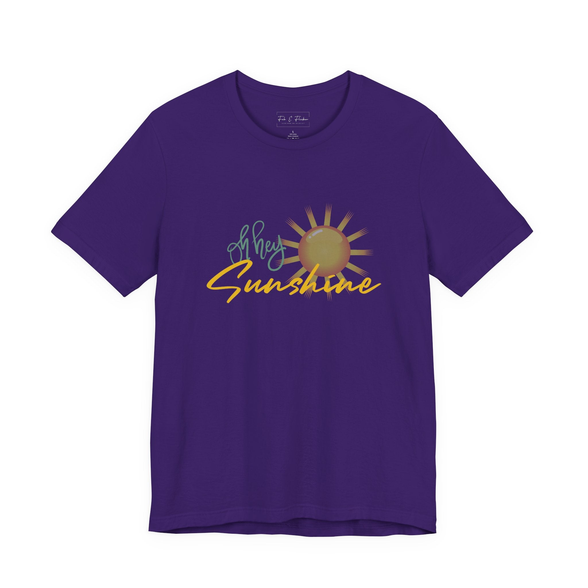 Hey Sunshine Unisex Jersey Tee - Perfect for Summer Vibes & Casual Days