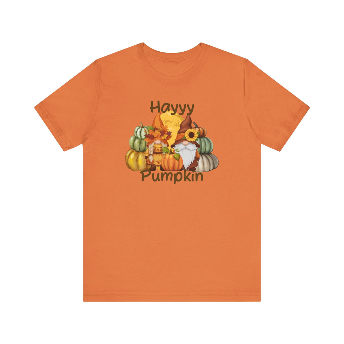 Fall Vibes Pumpkin Tee, Gnome Shirt, Halloween Apparel, Autumn Fashion, Gift for Gnome Lovers, Cozy Fall Outfit