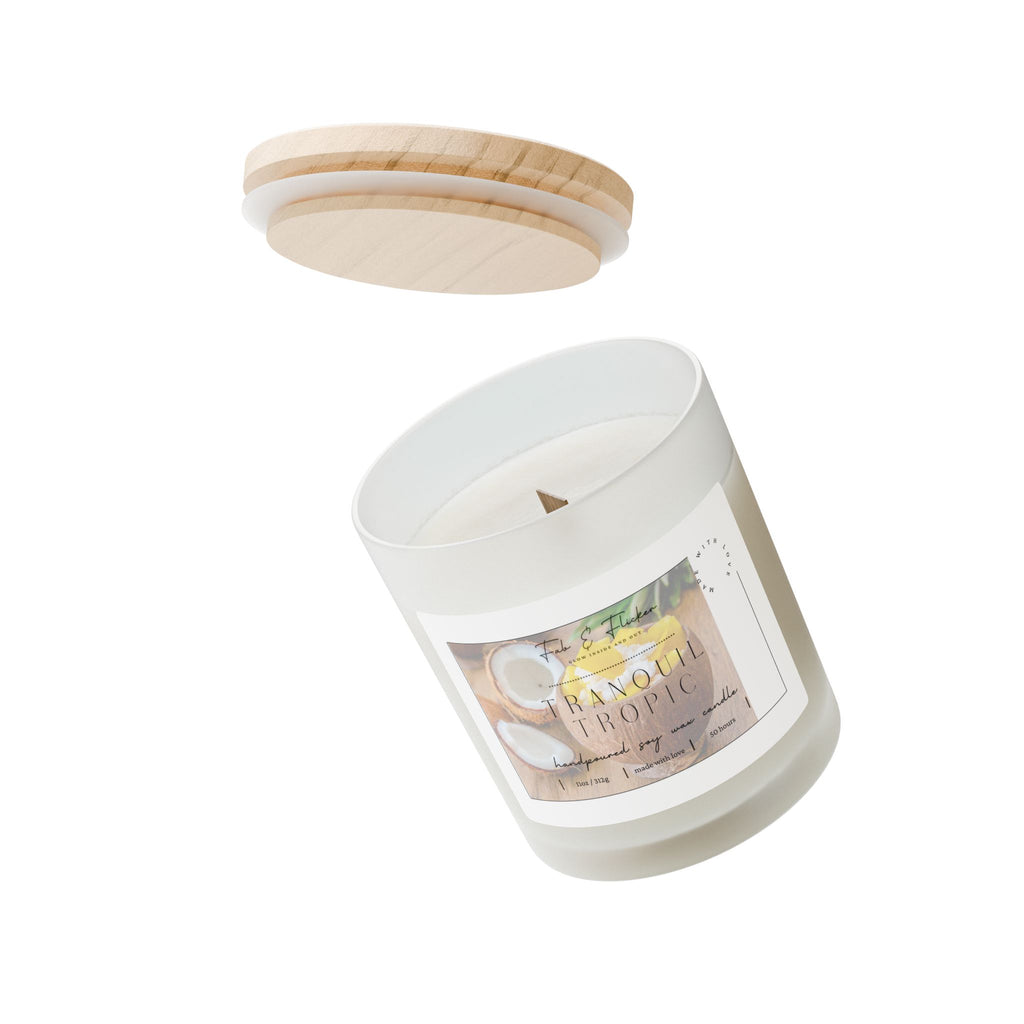 Frosted Glass Candle - Serenity Inducing Scented Candles | 11oz Decorative Candle, Various Scents