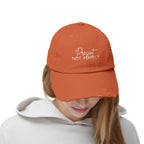 Present Not Perfect Distressed Cap - Trendy Unisex Hat for Casual Wear