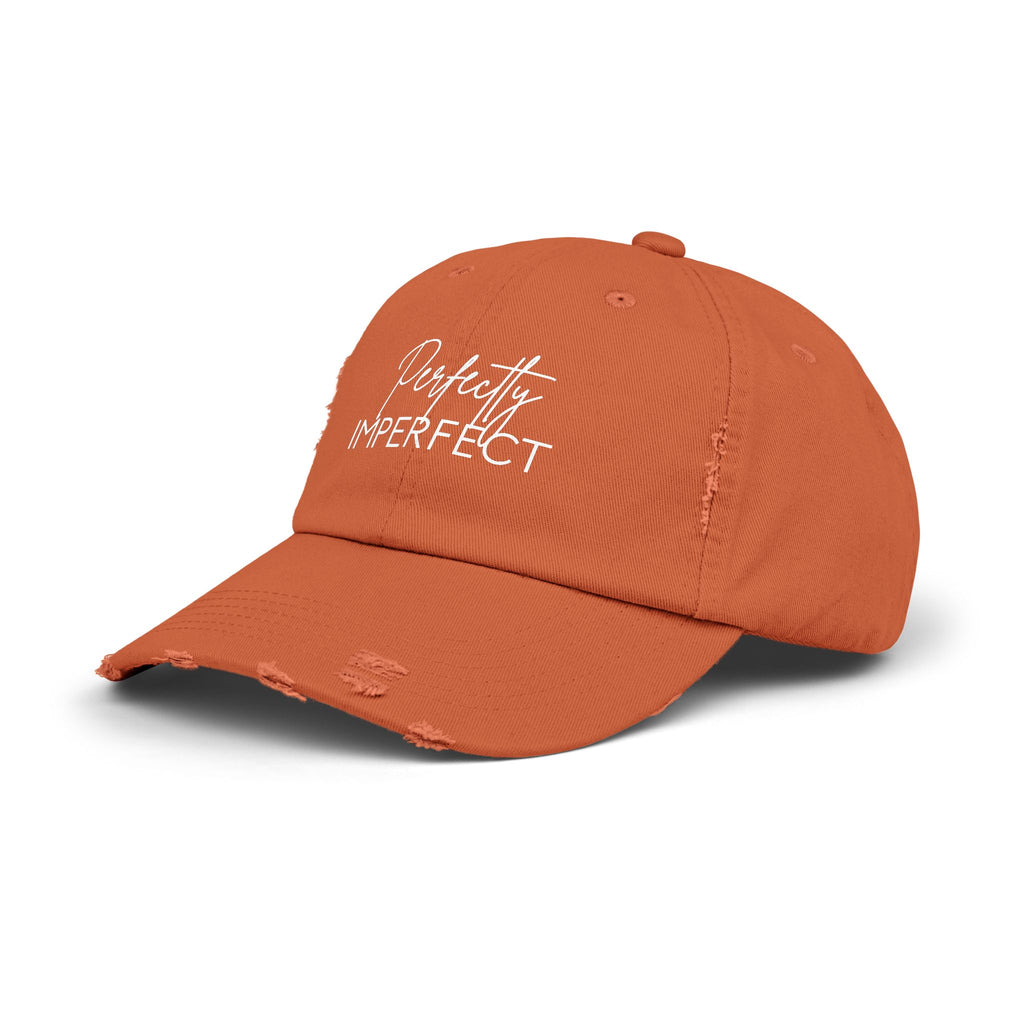Perfectly Imperfect Distressed Cap - Trendy Unisex Hat for Casual Wear