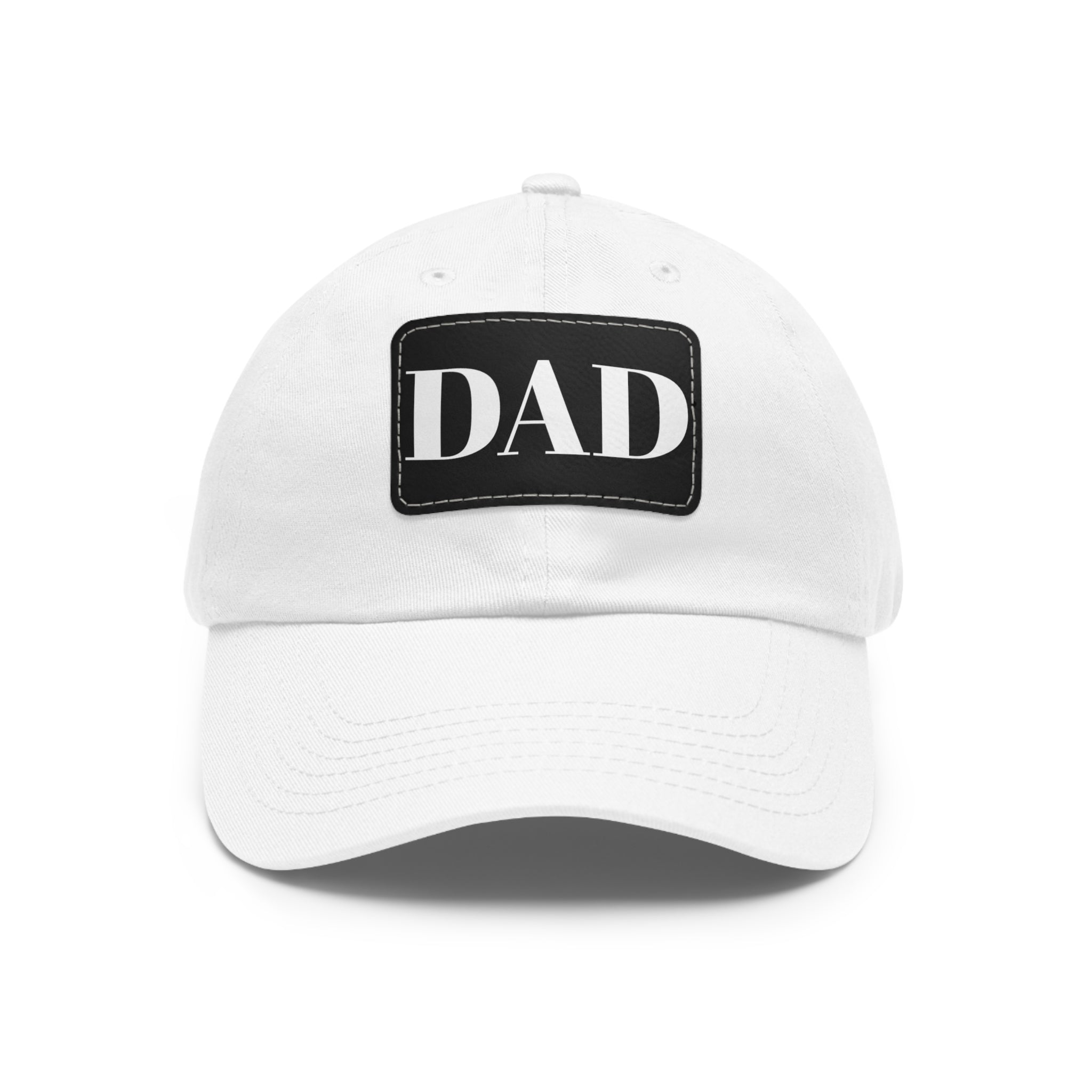 Stylish Dad Hat, Casual Everyday Wear, Father's Day Gift, Outdoor & Fun, Adjustable Cap, Unique Leather Patch Design