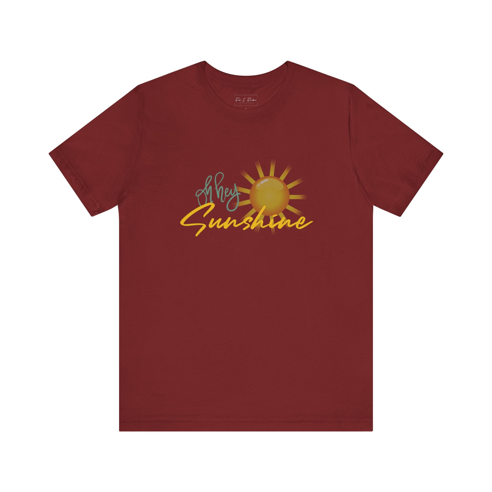 Hey Sunshine Unisex Jersey Tee - Perfect for Summer Vibes & Casual Days