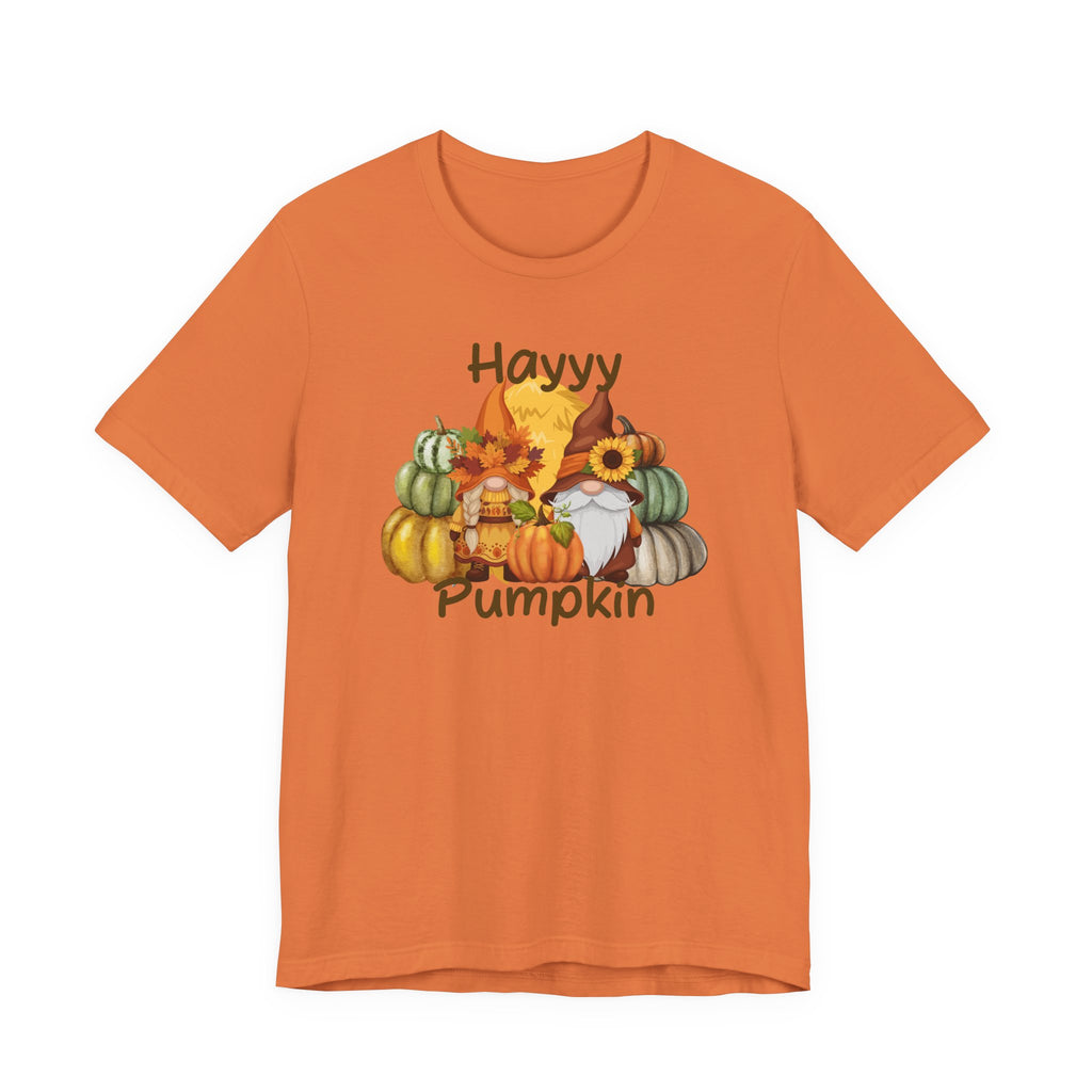 Fall Vibes Pumpkin Tee, Gnome Shirt, Halloween Apparel, Autumn Fashion, Gift for Gnome Lovers, Cozy Fall Outfit