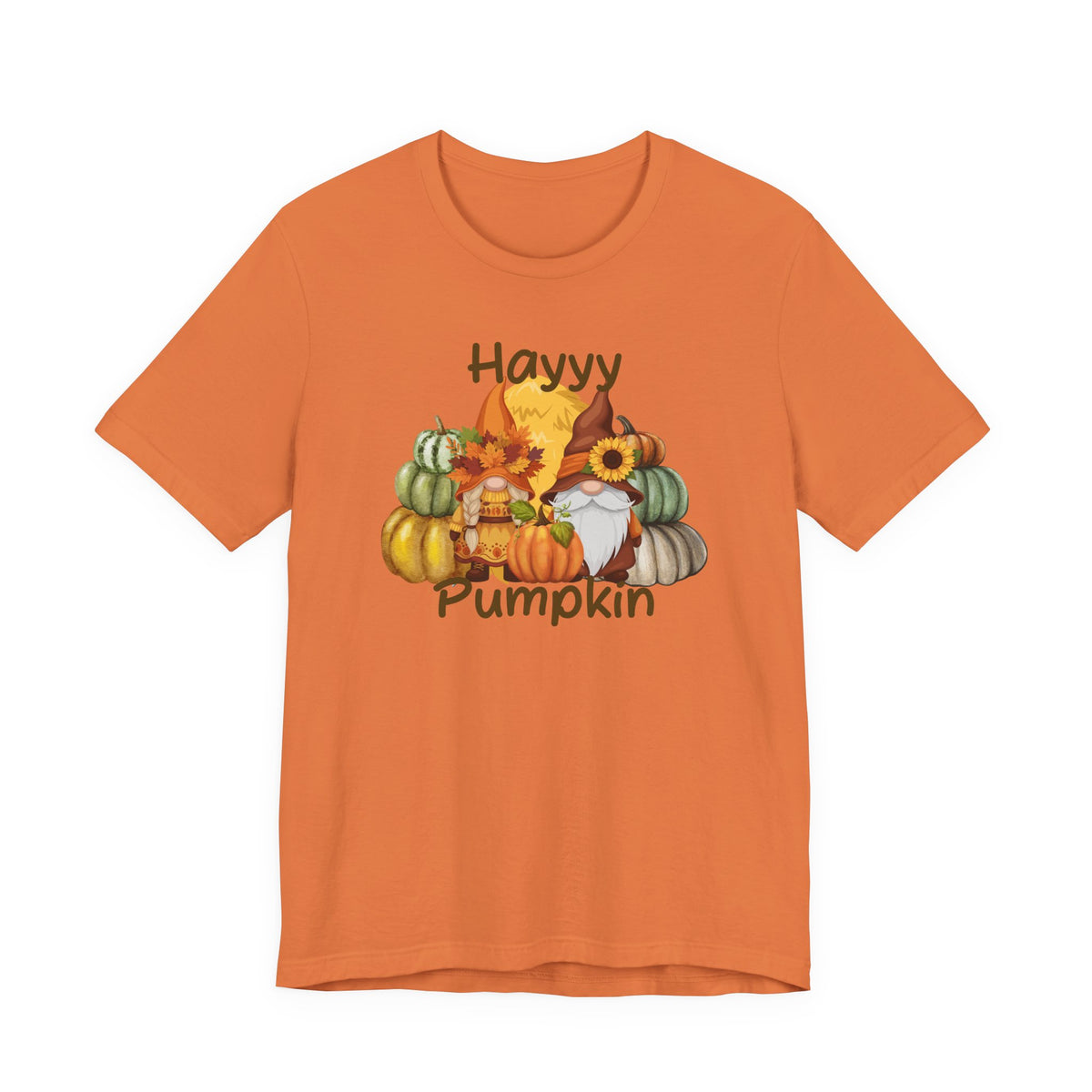 Fall Vibes Pumpkin Tee, Gnome Shirt, Halloween Apparel, Autumn Fashion, Gift for Gnome Lovers, Cozy Fall Outfit