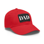 Stylish Dad Hat, Casual Everyday Wear, Father's Day Gift, Outdoor & Fun, Adjustable Cap, Unique Leather Patch Design