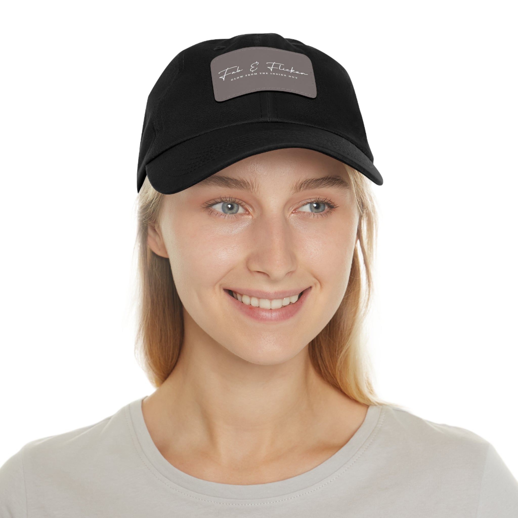 Fab & Flicker Stylish Hat with Leather Patch - Glow from the Inside Out