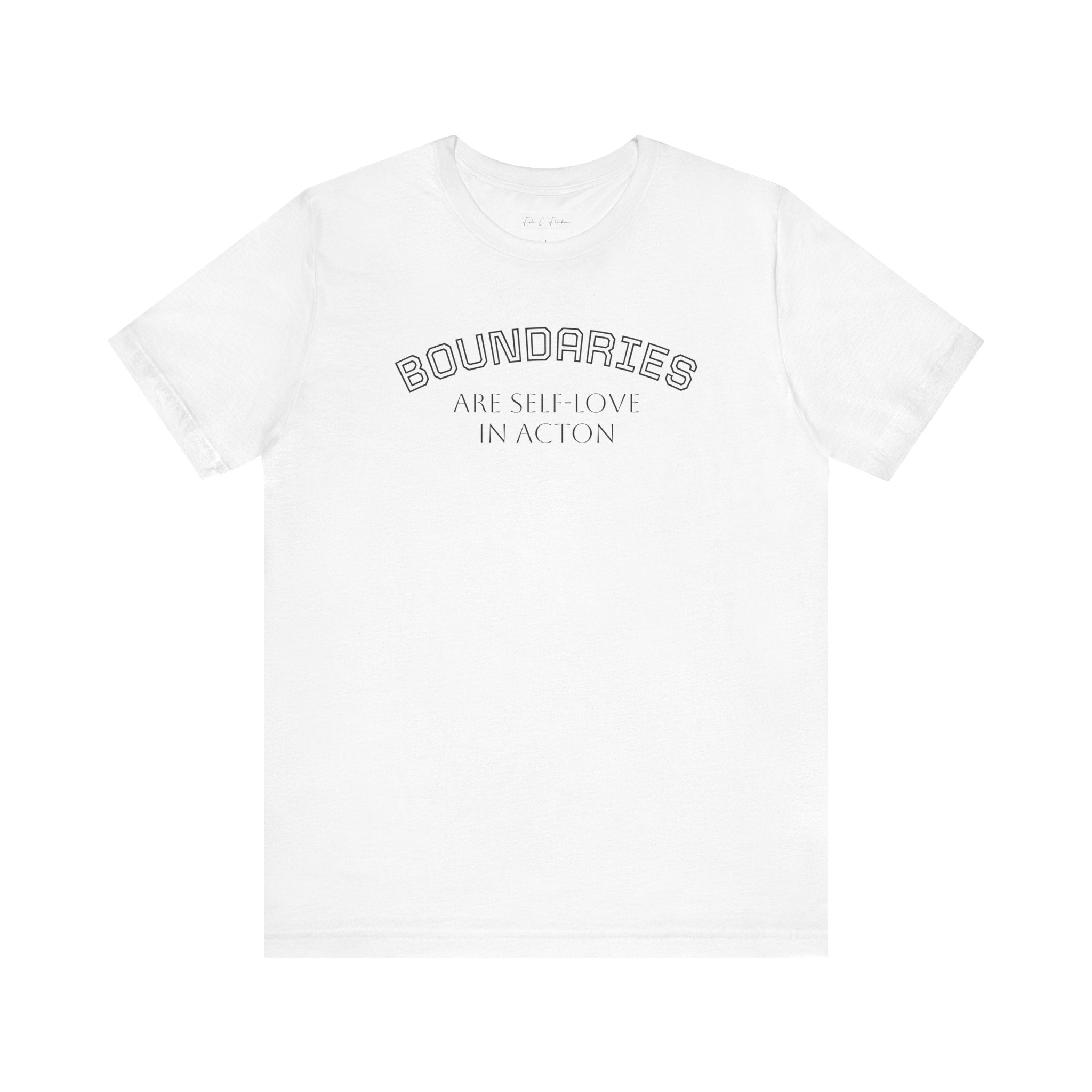 Self-Love Boundaries Tee, Unisex Jersey T-Shirt, Positive Affirmation Shirt, Conscious Living Apparel, Mindfulness Gift
