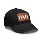 Stylish Dad Hat, Casual Everyday Wear, Father's Day Gift, Outdoor & Fun, Adjustable Cap, Unique Leather Patch Design
