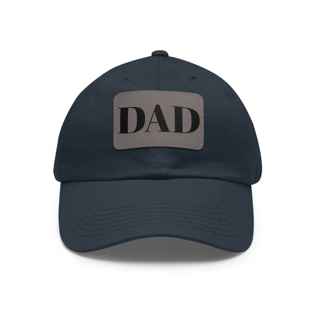 Stylish Dad Hat, Casual Everyday Wear, Father's Day Gift, Outdoor & Fun, Adjustable Cap, Unique Leather Patch Design