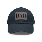 Stylish Dad Hat, Casual Everyday Wear, Father's Day Gift, Outdoor & Fun, Adjustable Cap, Unique Leather Patch Design