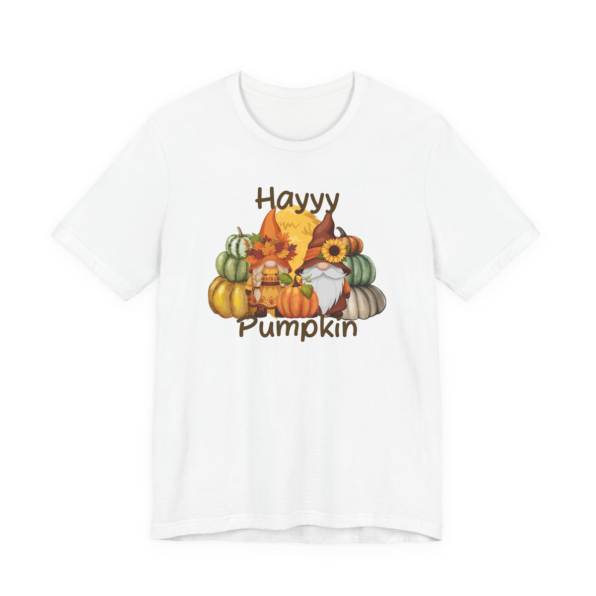 Fall Vibes Pumpkin Tee, Gnome Shirt, Halloween Apparel, Autumn Fashion, Gift for Gnome Lovers, Cozy Fall Outfit