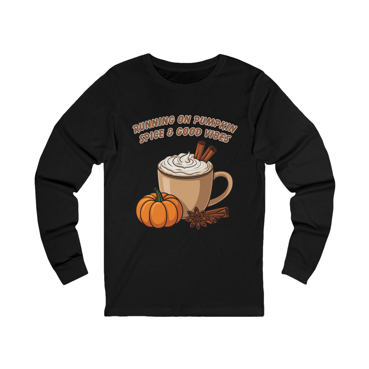 Autumn Long Sleeve Tee- Pumpkin Spice, Fall Fashion, Halloween, Thanksgiving Gift