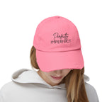 Perfectly Imperfect Distressed Cap - Trendy Unisex Hat for Casual Wear