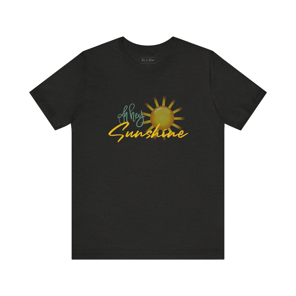Hey Sunshine Unisex Jersey Tee - Perfect for Summer Vibes & Casual Days